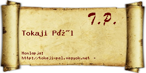 Tokaji Pál névjegykártya
