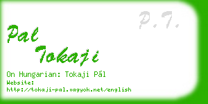 pal tokaji business card